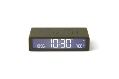 Lexon Vert Kaki Radio-Réveil Flip Classic