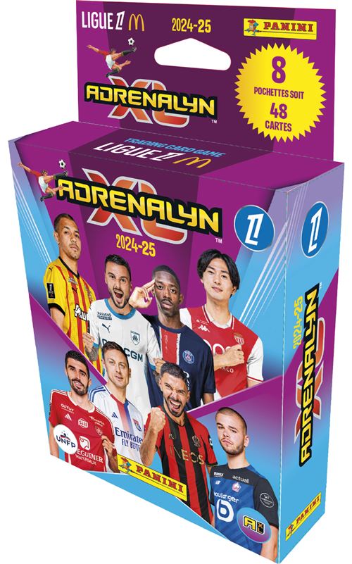 ADRENALYN LIGUE 1 McDONALD' 2024 2025 TRADING CARDS GAME Blister 8 pochettes