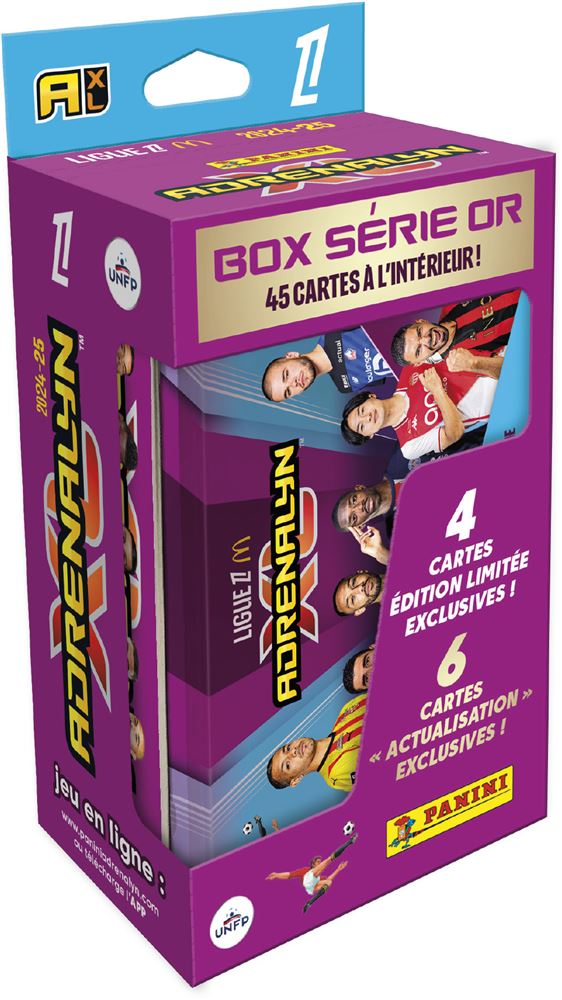 Cartes à collectionner Panini TCG Adrenalyn Ligue 1 McDonald’s 20242025 Boîte métal Carte à