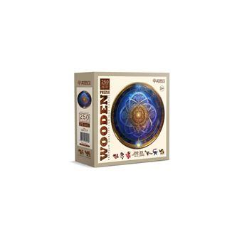 Puzzle en bois Trade Invaders Zodiaque Bleu Forme Ronde 250 Pièces