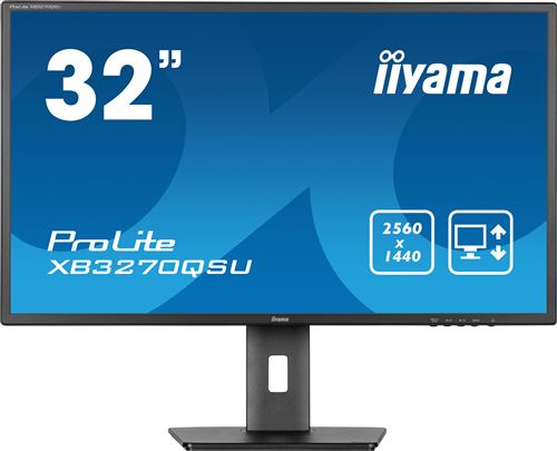 Ecran PC Iiyama ProLite XB3270QSU-B1 32 WQHD Noir mat