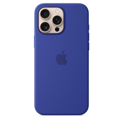 Coque en silicone avec MagSafe pour iPhone 16 Pro Max Outremer