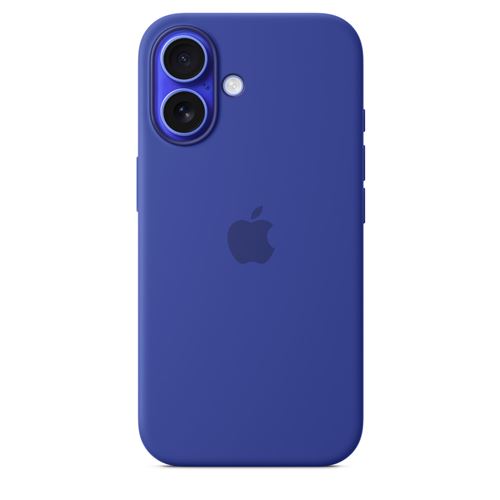 Coque en silicone avec MagSafe pour iPhone 16 Outremer