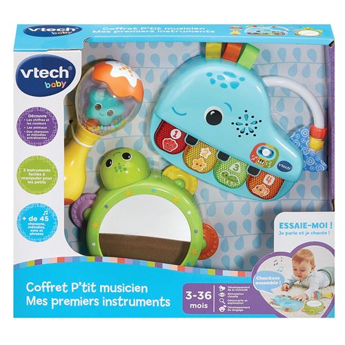 Jouet Musical D'Éveil Vtech Baby Coffret P'Tit Musicien Mes Premiers Instruments