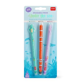 Set de 3 stylos effaçables Legami Marin