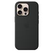 Coque en silicone avec MagSafe pour iPhone 16 Pro Noir