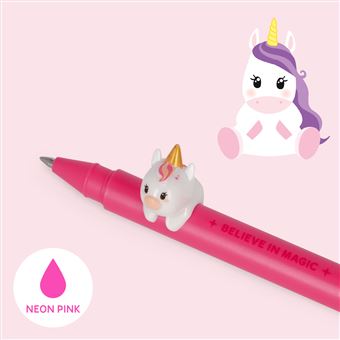 Stylo roller gel Legami Bijou Dino Rose Néon
