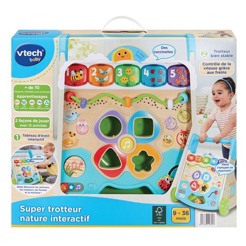 Trotteur Vtech Baby Super Trotteur Nature Interactif
