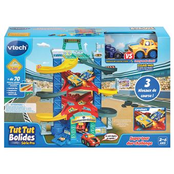 Circuit et Véhicules Vtech Tut Tut Bolides Série Pro Super Tour Duo