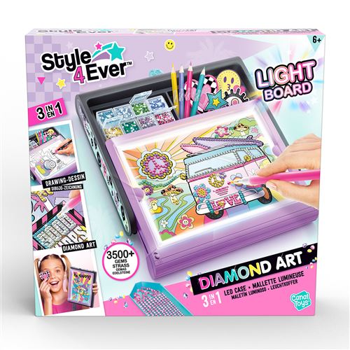 Diamant'art Mallette Led 3 En 1 Canal Toys La Boite