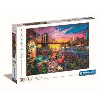 3000 pieces - Manhattan Balcony Sunset - 1