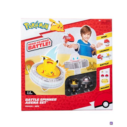 Figurine Bandai Pokémon Arène et 2 spinners