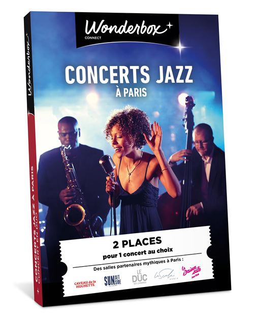 Coffret cadeau Wonderbox Concerts Jazz à Paris pour 2 personnes