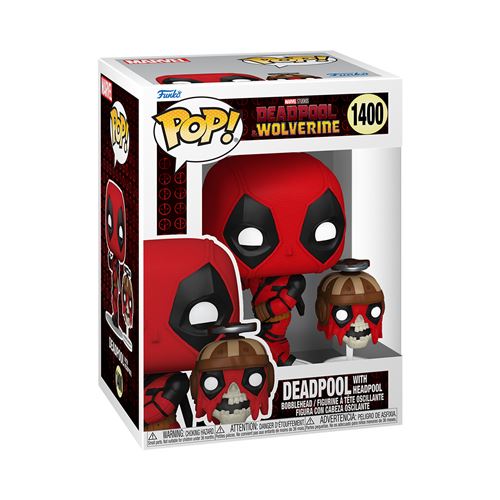 Funko - Pop! Marvel - Deadpool & Wolverine - Figurine Deadpool avec Headpool - 15 cm - Image 3