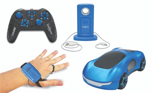 Crosslander Phantom - Voiture radiocommandee rechargeable et programmable avec effets lumineux, sonores et fumee