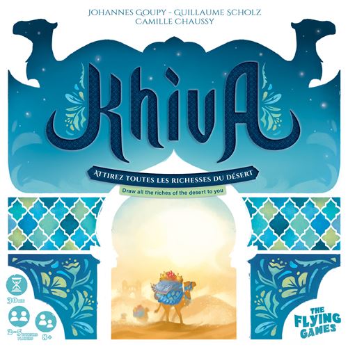 Blackrock Games KHIVA Jeu de société Bluff Tactique et réflexion idéal Entre Amis et en Famille Version Française 2 à 5 Joueurs dès Jeu de Plateau The Flying Games