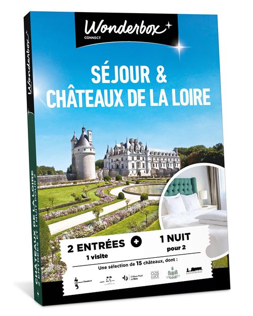 Coffret cadeau Wbx Connect Séjour et Châteaux de la Loire pour 2 personnes