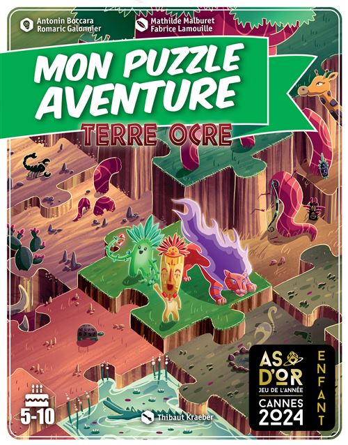 Boite de Jeu d'enquête Gameflow Mon Puzzle Aventure Voyage en Terre Ocre