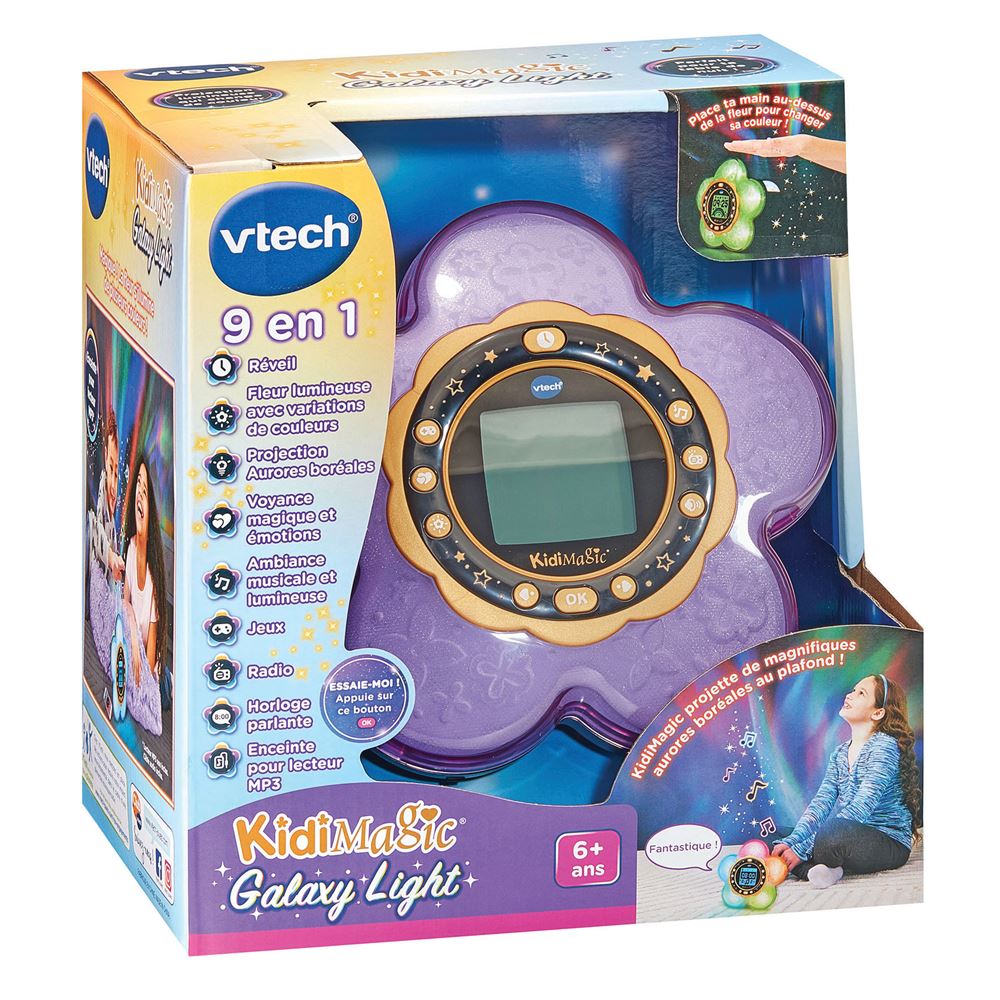 Radio-réveil Vtech Kidimagic Galaxy Light Violet - Montre et réveil ...