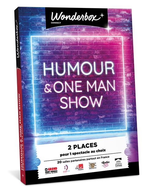 Coffret cadeau Wonderbox Humour One Man Show pour 2 personnes
