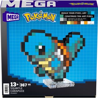 Jeu de construction MEGA Pokémon - Carapuce Pixel Art