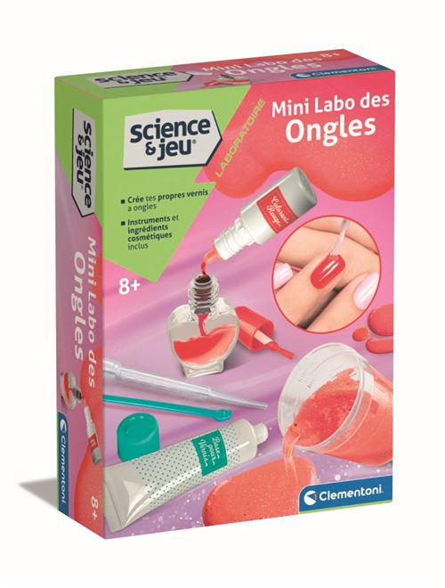 Jeu créatif Clementoni Mini Labo des Ongles