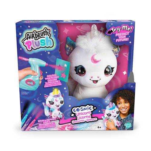 Peluche Airbrush - Licorne Cosmique
