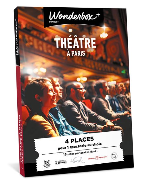 Coffret cadeau Wonderbox Théâtre à Paris pour 4 personnes