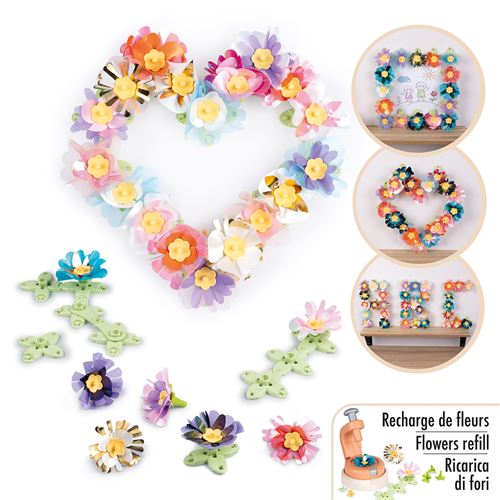 Smoby Multicolore Jeu Créatif Créa Recharge Déco Fleurs