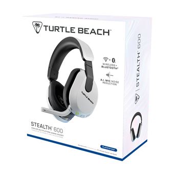 Casque gaming sans fil Turtle Beach Stealth 600 Gen 3 pour PS PC Nintendo Switch Steam Deck et mobile Blanc