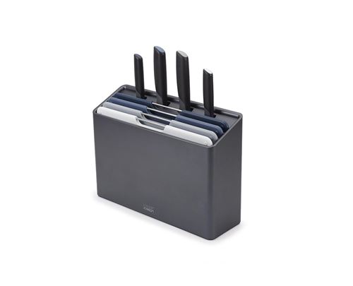 Set De 8 Pièces Couteaux Et Planches À Découper Joseph Joseph Folio Plus Bleu Et Gris