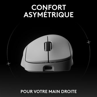 Souris gaming sans fil Logitech G PRO X SUPERLIGHT 2 DEX Lightspeed Blanc