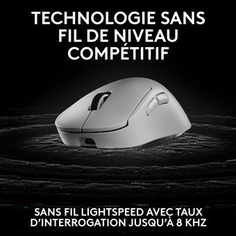 Souris gaming sans fil Logitech G PRO X SUPERLIGHT 2 DEX Lightspeed Blanc