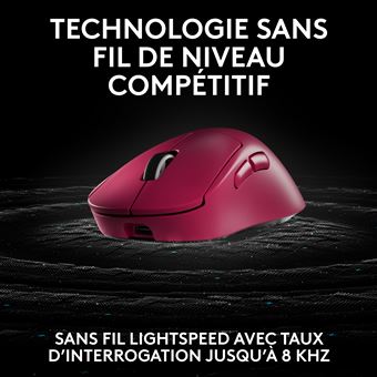 Souris gaming sans fil Logitech G PRO X SUPERLIGHT 2 DEX Lightspeed Rose