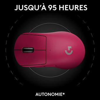 Souris gaming sans fil Logitech G PRO X SUPERLIGHT 2 DEX Lightspeed Rose