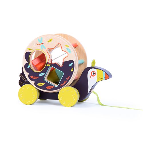 Toucan boîte a formes a tirer Dans la jungle