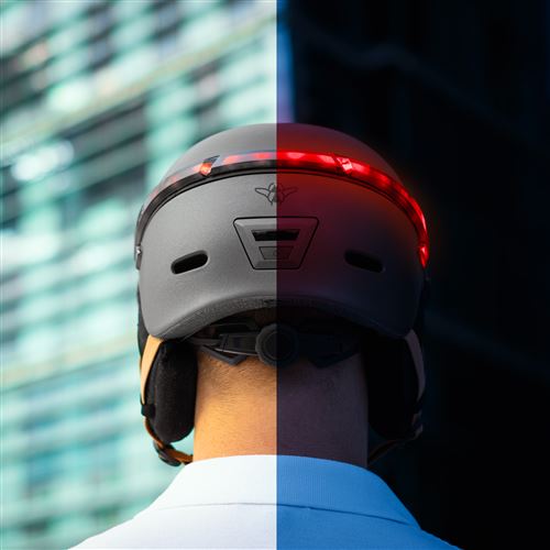 Casque vlo et trottinette avec LED Casr Glow Gris Anthracite L - Casque  vlo | fnac Belgique