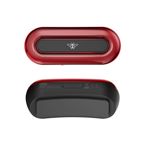 Eclairage Casr Système Led pour casques de mobilité Noir et Rouge