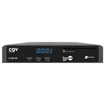 Récepteur satellite Cgv E-SAT 4K UHD Noir - 1