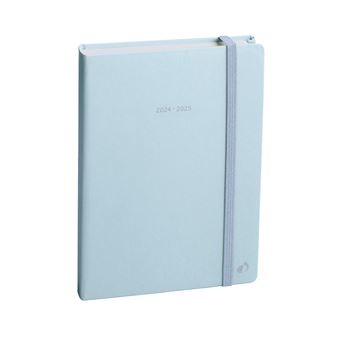 QUO VADIS Agenda Scolaire 2025-2026 Eurotextagenda Journalier Touch Bleu - 12x17cm