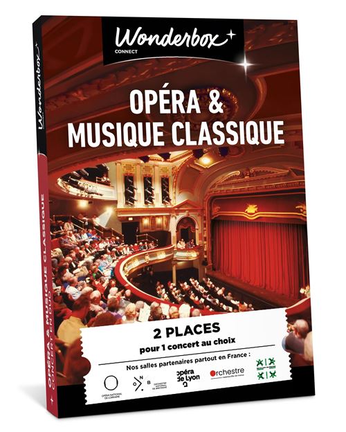 Coffret cadeau Wonderbox Opéra et Musique classique pour 2 personnes