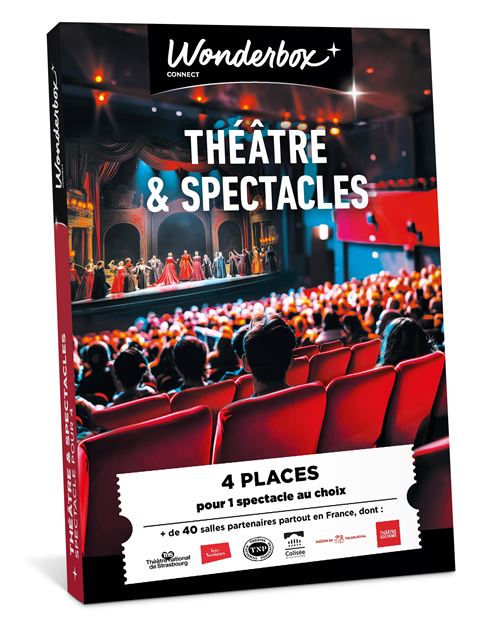 Coffret cadeau Wonderbox Théâtre et Spectacles pour 4 personnes
