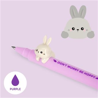 Stylo roller gel Legami Bijou Lapin Violet