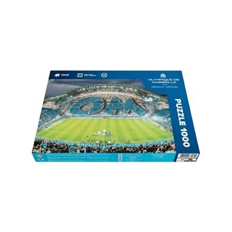 Megableu Puzzle Tifo OM 1000 Pièces – Stade Vélodrome – 70x50 Cm – Cadeau Fan Olympique Marseille