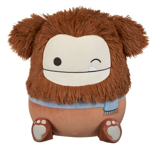 Peluche Squishmallows Benny Winking Brown Bigfoot with Scarf 30 cm