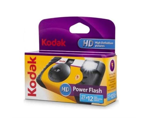 Appareil Photo Jetable Kodak Power Flash Noir Et Jaune
