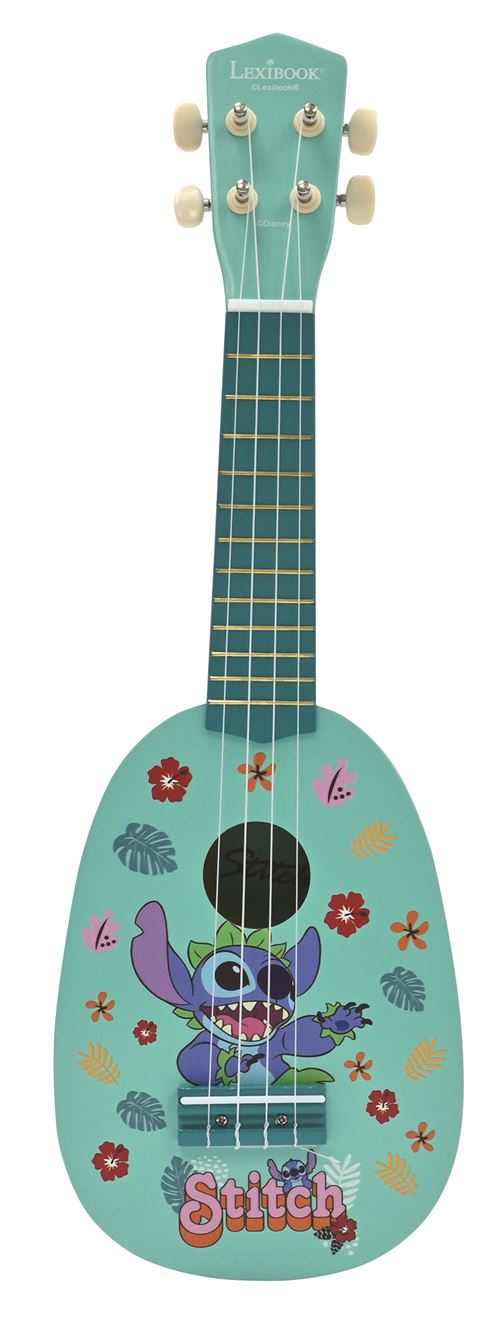 Acheter Ukulélé en bois avec 6 cordes en nylon Lexibook Stitch 53 cm - 19,99 € Ukulélé en bois avec 6 cordes en nylon Lexibook Stitch 53 cm - Lexibook reconditionné disponible sur Fnac
