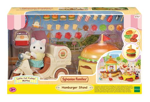 Figurine Sylvanian Families Le stand de hamburgers