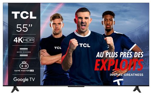 TV Led Tcl 55P69B 139 Cm 4K UHD Aluminium Brossé