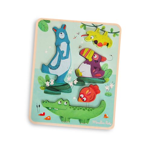 Puzzle sensoriel dans la jungle